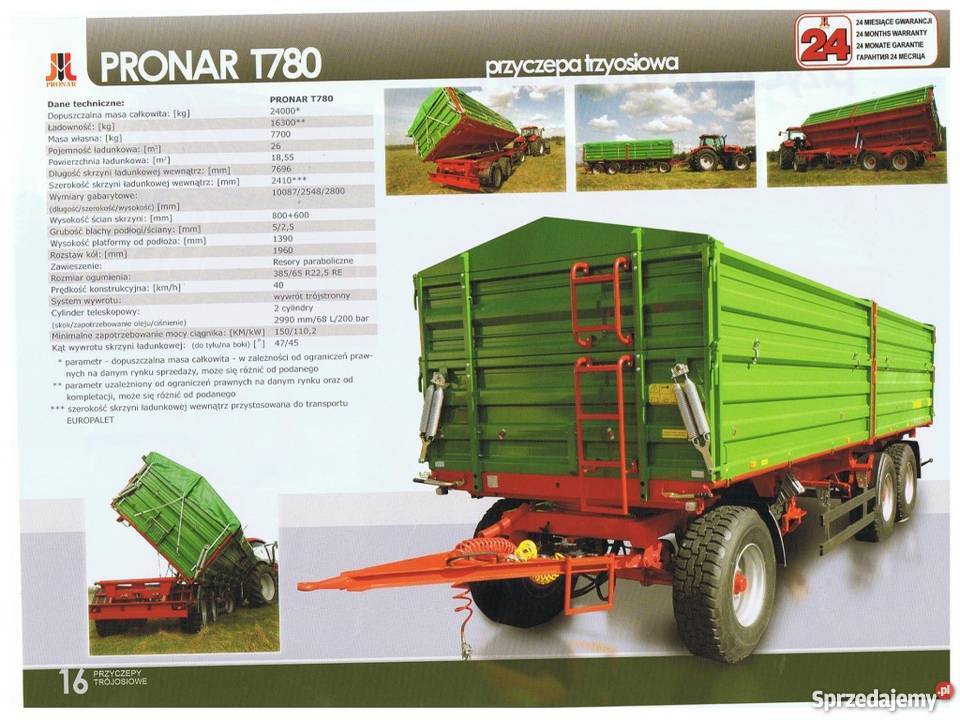 Przyczepa Pronar 8T 10T DOSTĘPNOŚĆ ZARAZ Z kujawsko-pomorskie Toruń sprzedam