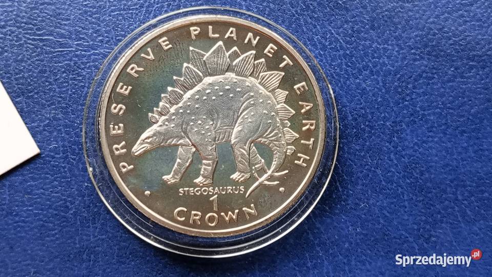 Stare monety 1 korona 1993 Stegosaurus Gibraltar Lesko