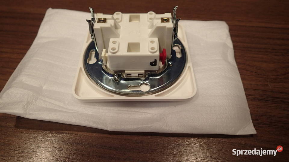 Wyłącznik jednobiegunowy z podświetleniem Biały biały śląskie Sosnowiec