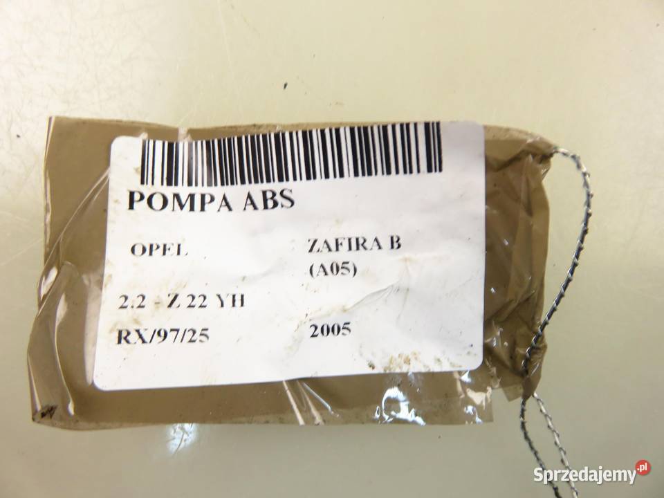 POMPA ABS OPEL ZAFIRA B 13234911AS 10020602484 małopolskie