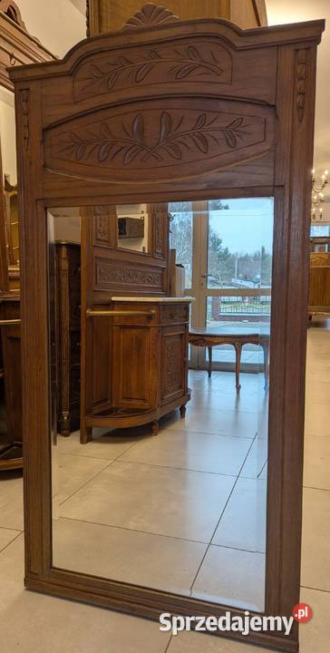 Piękne dębowe lustro secesyjnesklep Dąbrowa Meble śląskie Dąbrowa Górnicza