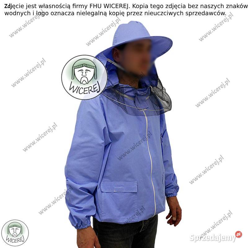 Bluza Pszczelarska z zamkiem z kapeluszem Jaśliska