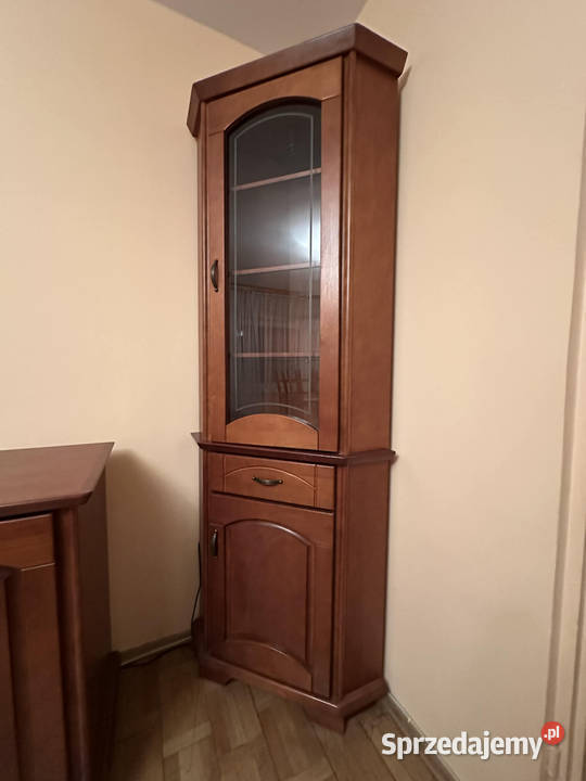 Witryna narożna drewniana 37cm Warszawa