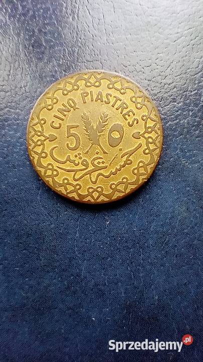 Stare monety 5 piastr 1933 Syria Numizmatyka