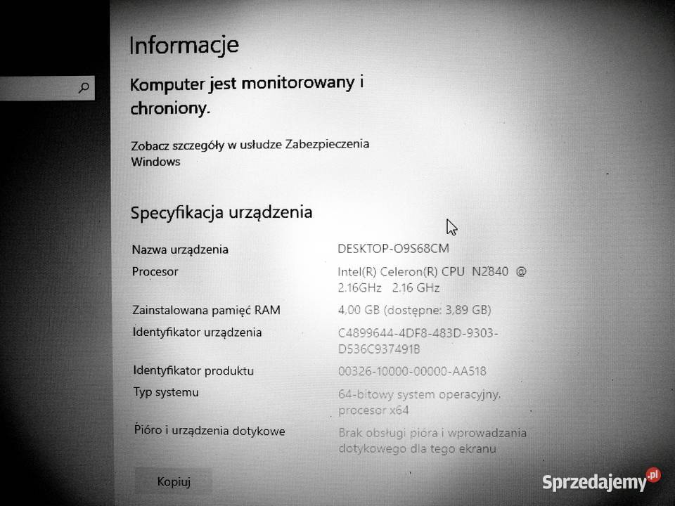 Laptop Lenovo G5030 80G0 Intel Celeron śląskie Bielsko-Biała