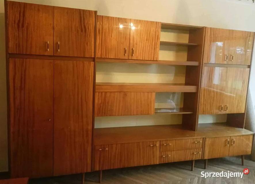 meble PRL komplet unikatowy lata 70te szafa 2 Starogard Gdański