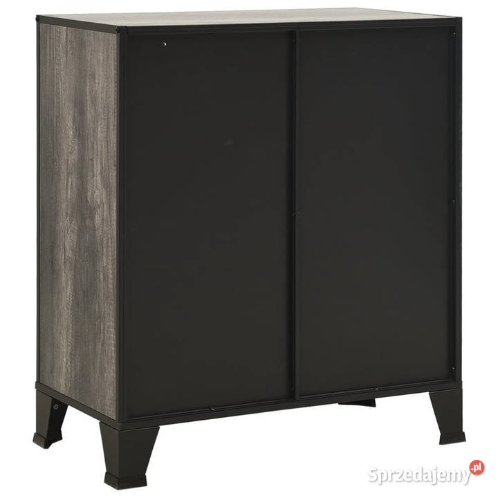 Szafki 2 szare 72x36x82 metal i MDF WM3095972 Warszawa