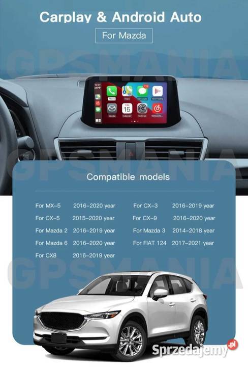 Mazda Android Auto Apple CarPlay do systemu MZD