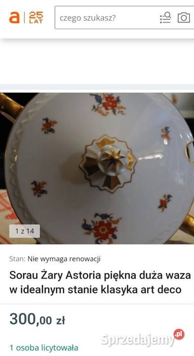 SORAU ASTORIAok 1920 WAZA ART DECO elementy Pabianice