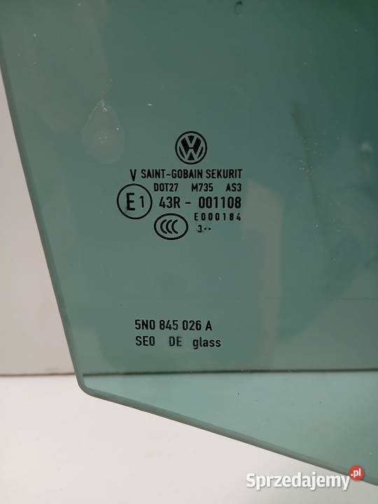 Szyba Drzwi Prawa Tylna Volkswagen Tiguan 07 Bralin