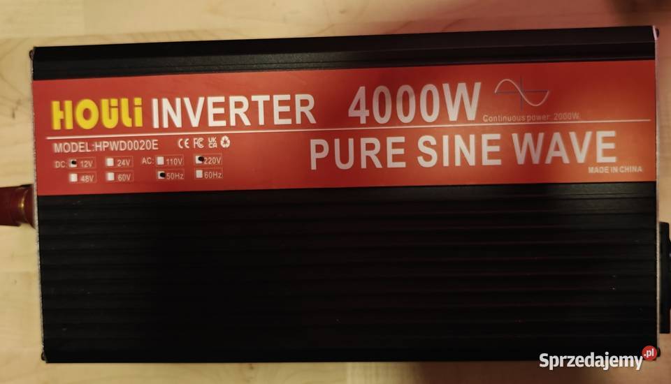 Przetwornica 12v na 230v 2000w pomorskie Stary Barkoczyn