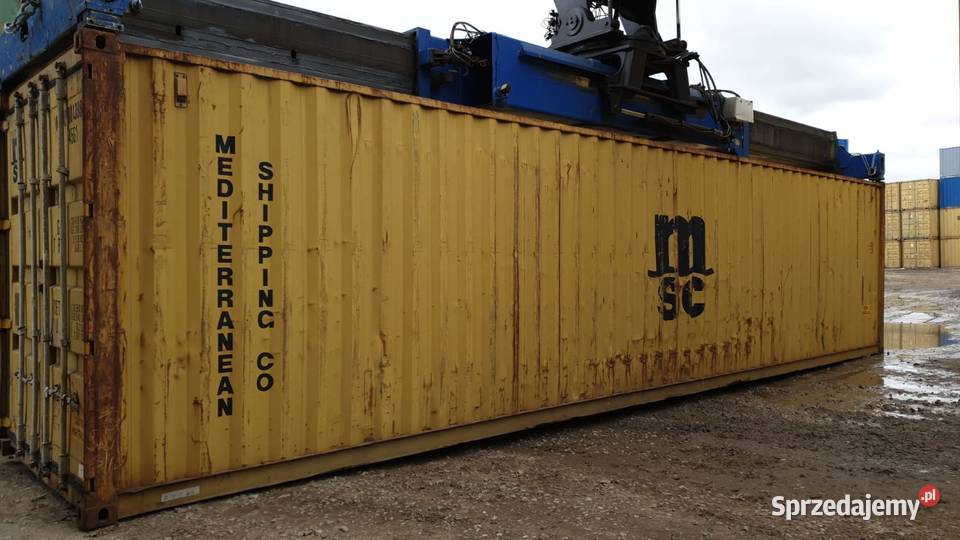 Kontener 40 HC 12metrowy Gdańsk wyposażenie