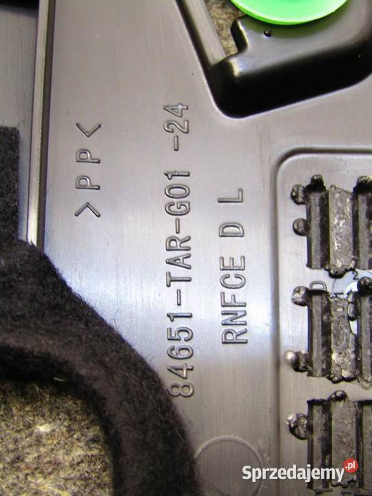 BOCZEK TAPICERKA BAGAŻNIKA LEWY TYŁ TYLNA HONDA lubelskie