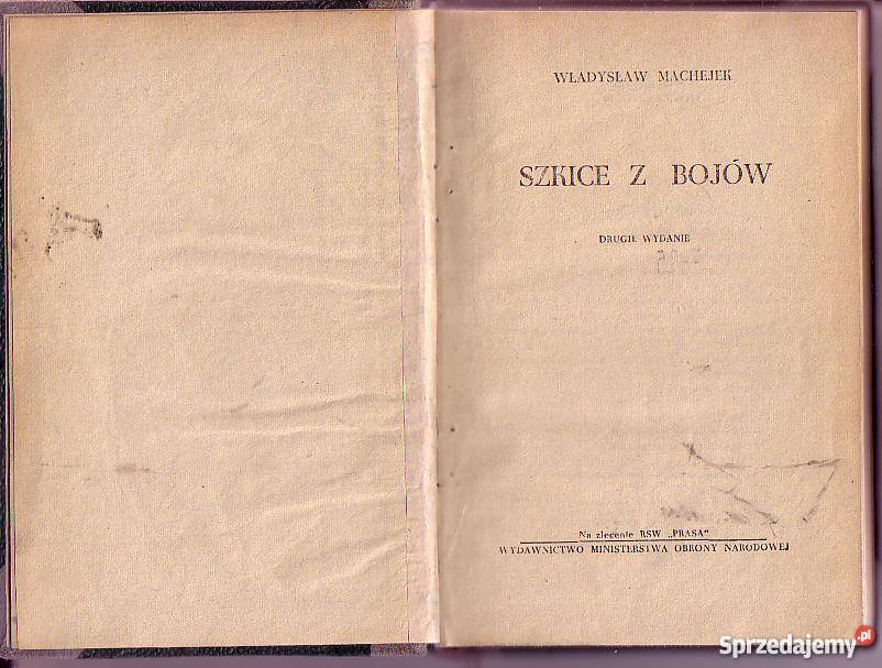 5808 SZKICE Z BOJÓW WŁADYSŁAW MACHEJEK małopolskie Czyrna