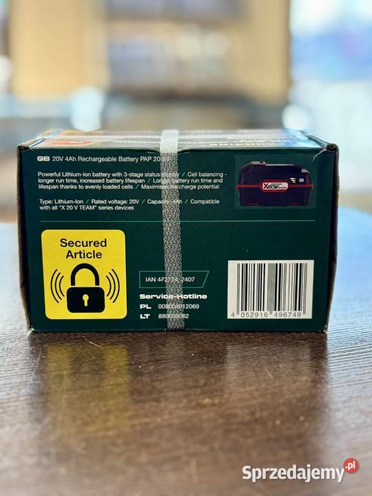 Akumulator LiIon Parkside 20 V 4 Ah Elbląg