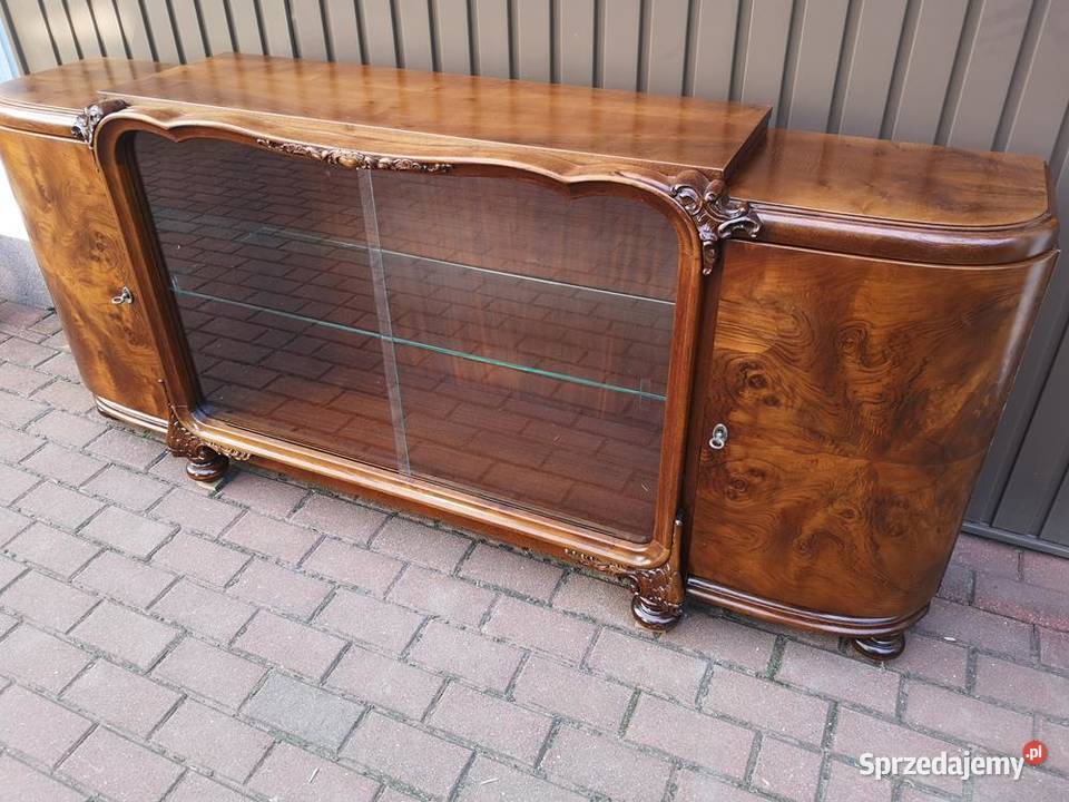 Komoda RTV ARTDECO Zjawiskowa Orzech Niska Stara Swarzędz