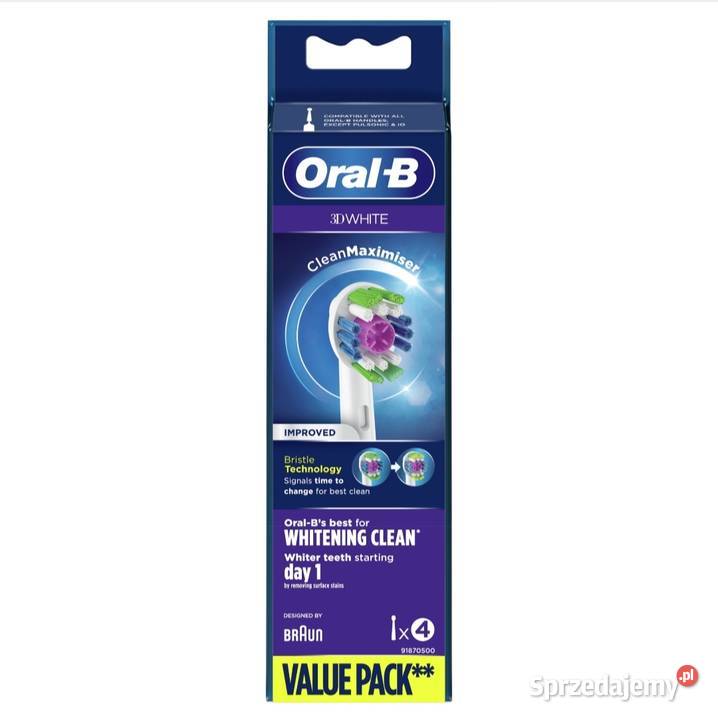 Oryginalne Końcówki Braun OralB 3D White 4 Przemyśl