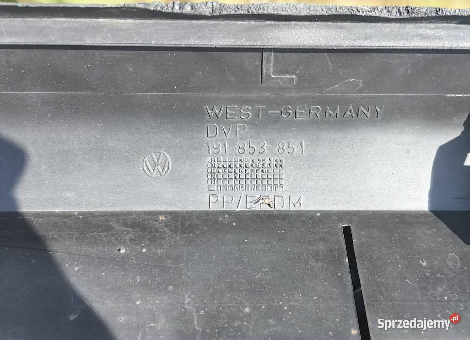 Nakładki na progi Golf II Mk2 GTi G60 oryginał Inczew