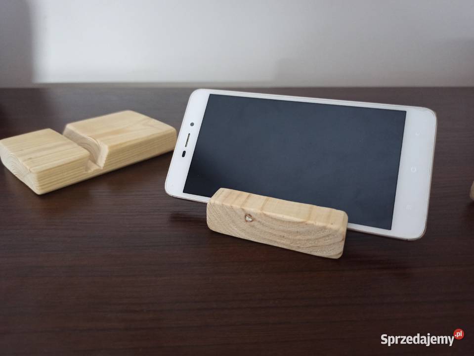 Drewniana podstawka pod telefon tablet Skierdy