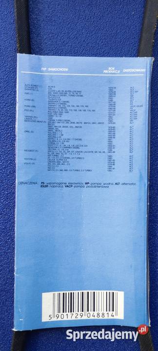 Pasek klinowy SPZ912 Lp marki Stomil Sanok lubelskie Lublin
