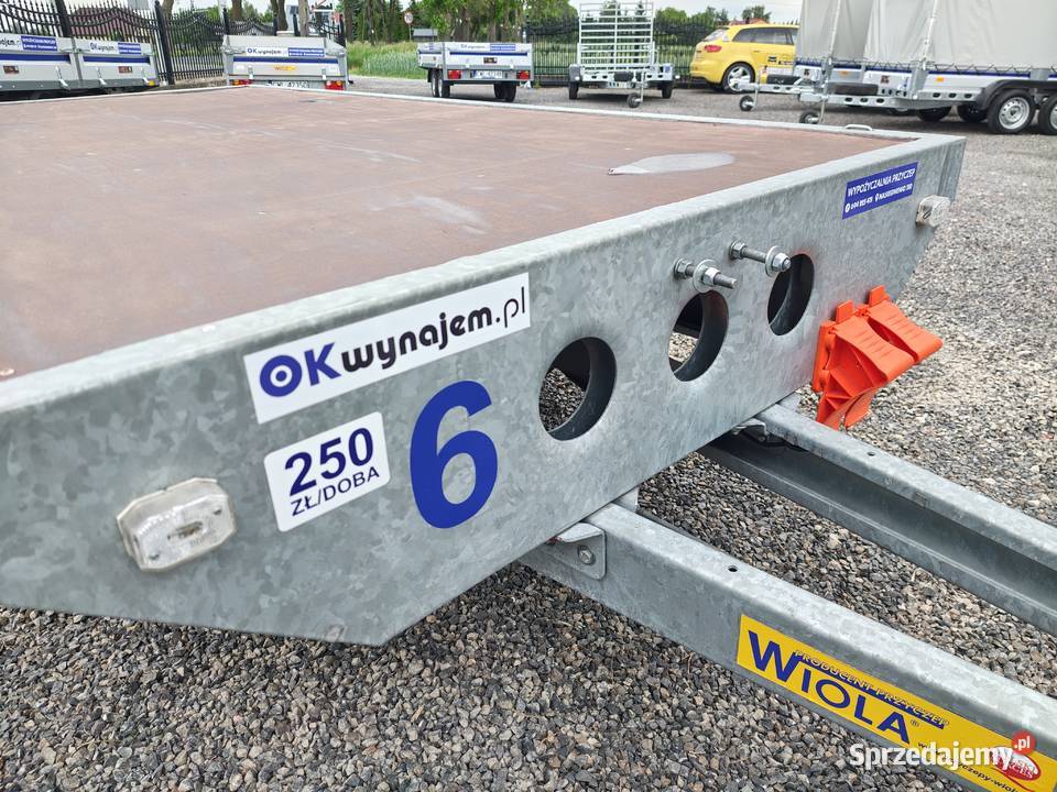 Wypożyczalnia Wynajem przyczep WIOLA Platforma 3 Włocławek