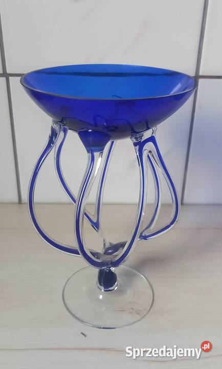 Szklana meduza Szkło artystyczne Józefina Krosno mazowieckie