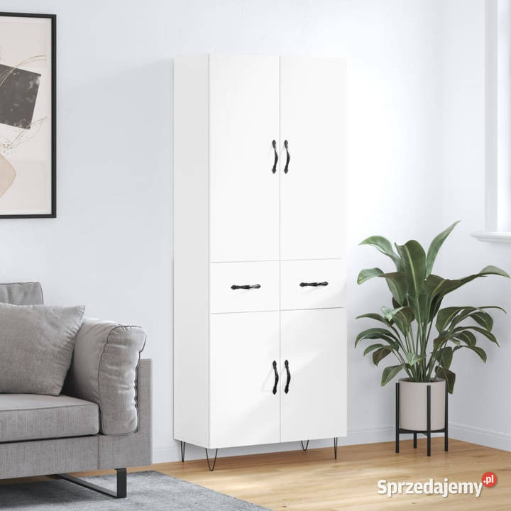 Witrynka biała 695x34x180 materiał Kredensy i witryny Warszawa
