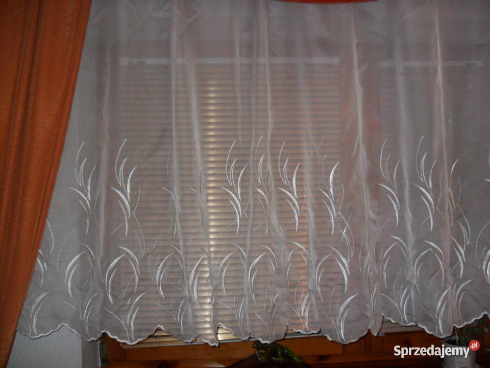 woal krem haft 120 Wystrój okien