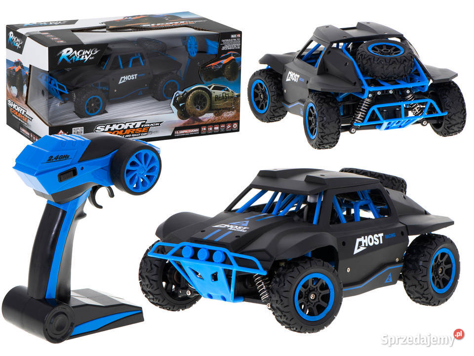 SAMOCHÓD RC RACING RALLY 24GHZ 4WD CZARNY 118 podlaskie Bielsk Podlaski