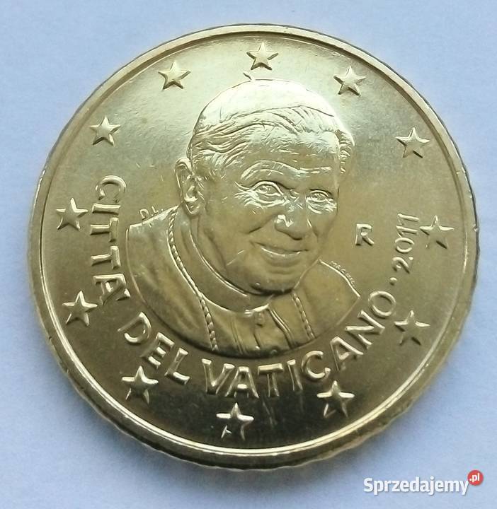WATYKAN 50 EURO CENT 2011 r ŁADNA BENEDYKT XV mazowieckie Legionowo