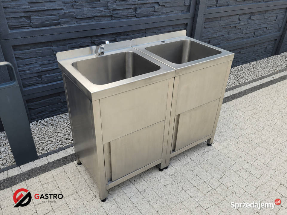 Basen gastronomiczny 2kom z szafką 110x50x85 Ostrów Wielkopolski