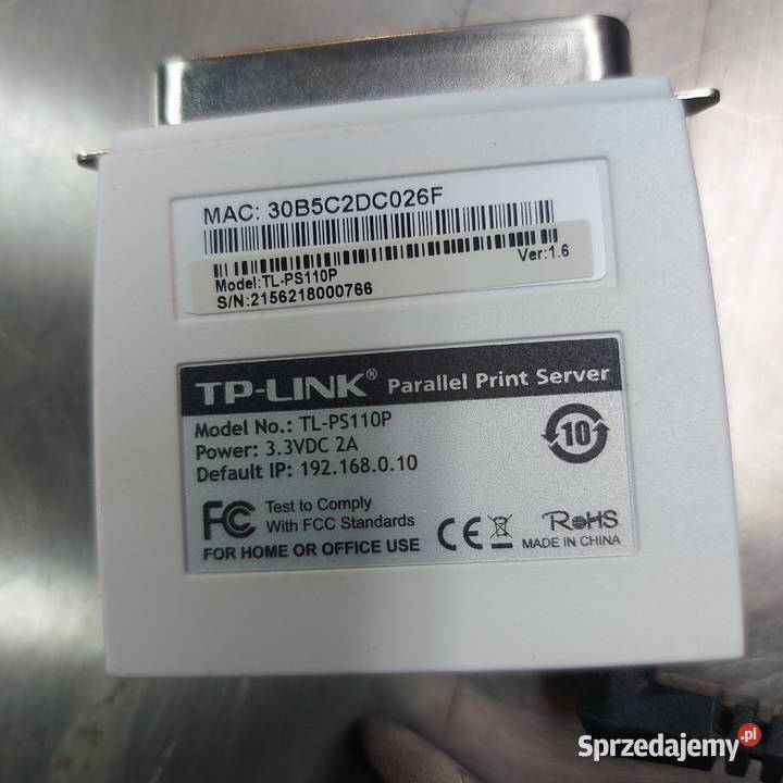 serwer druku tplink TL110P parallel Nowy Sącz