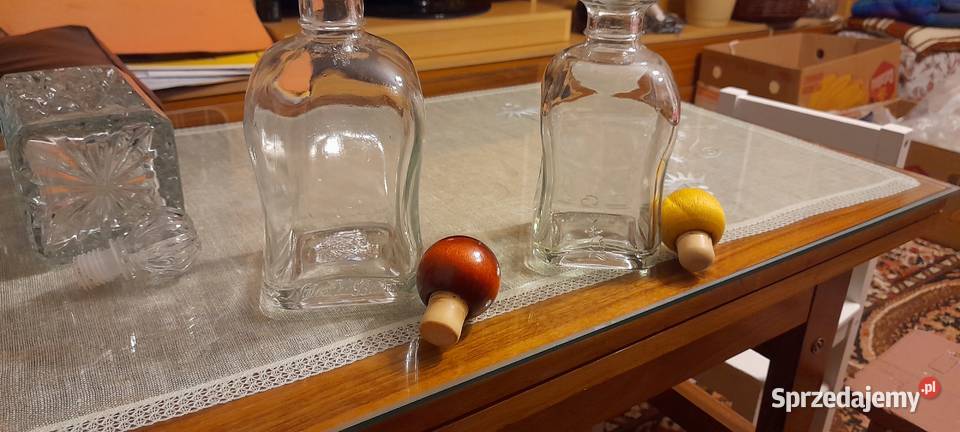 Karafki szklane i kryształowe Warszawa sprzedam