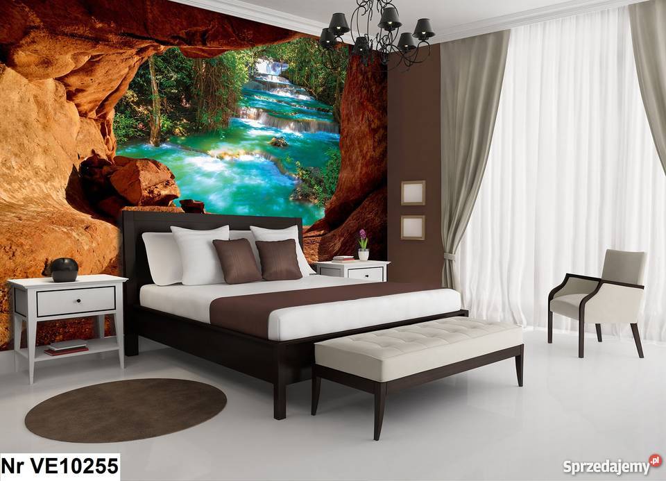 Tapeta fototapeta Widok jaskinia woda wodospad wewnętrzne Leszno