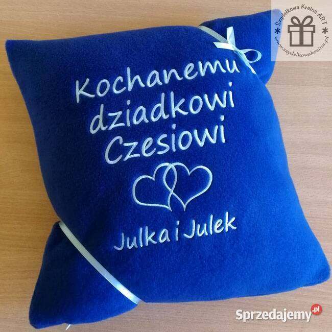 Prezent BABCI dzień DZIADKA poduszka z napisem kujawsko-pomorskie Toruń