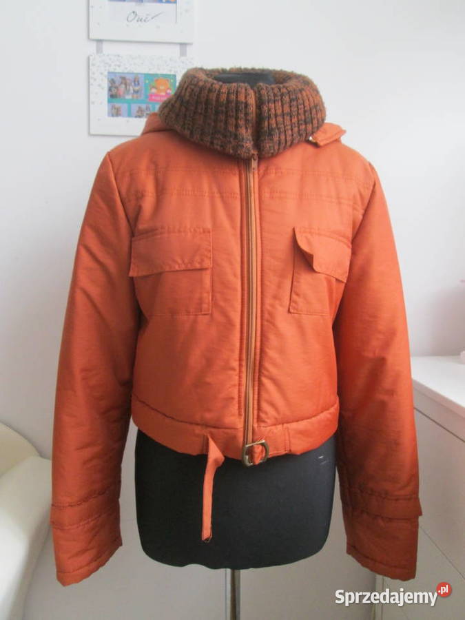 Długa Kurtka Damska Płaszcz 2W1 Odpinana M Bogatynia