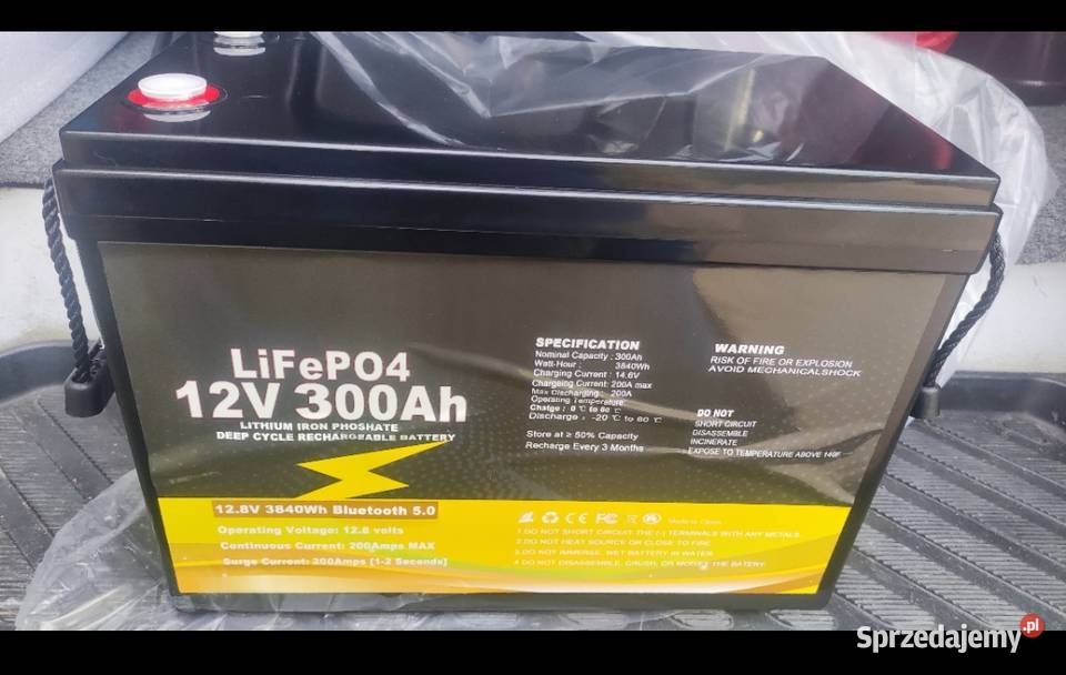 Akumulator bateria lifepo4 12v 300ah magazyn Żory