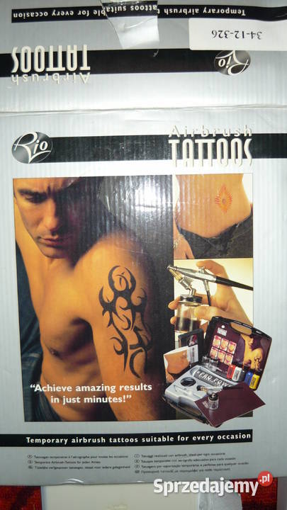 Zestaw do malowania tatuaży zmywalnych airbrush Sokółka sprzedam