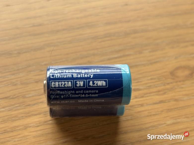 CR123A Bateria 3V do czujek i manipulatorów Xtar Bytom