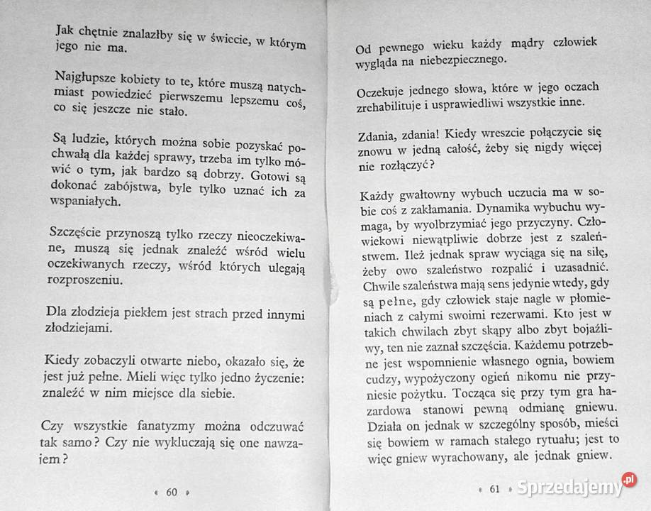 Myśli Elias Canetti Chełm sprzedam