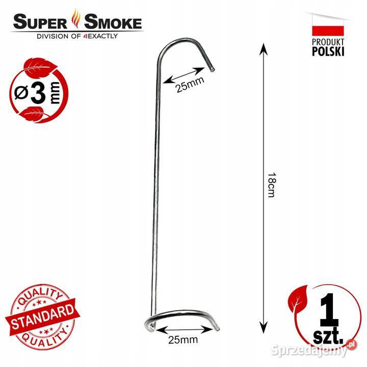 Hak Wędzarniczy Super Smoke wkręcany do tusz ryb Białystok sprzedam