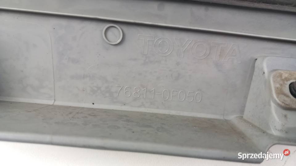 TOYOTA VERSO 20092013 BLENDA KLAPY TYŁ 8T4 Zbierkowo