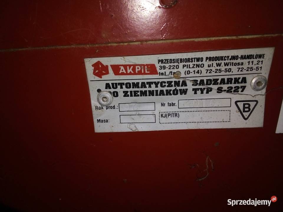 Sadzarka Akpil Orginał Nieskurzów Nowy