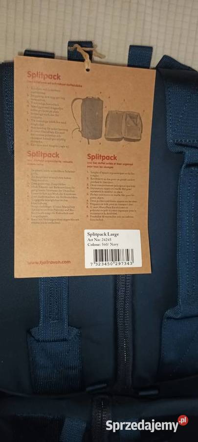 Torba podróżna Splitpack Large Fjallraven 560 Wrocław sprzedam