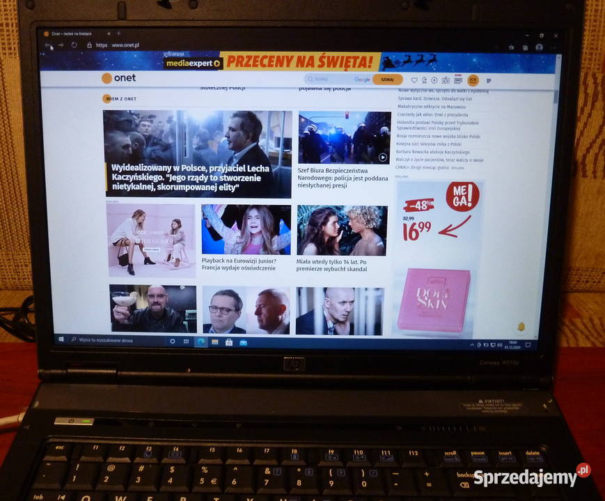 Laptop HP 8510p 154 WINdows 10 PRO Dysk 180GB podkarpackie