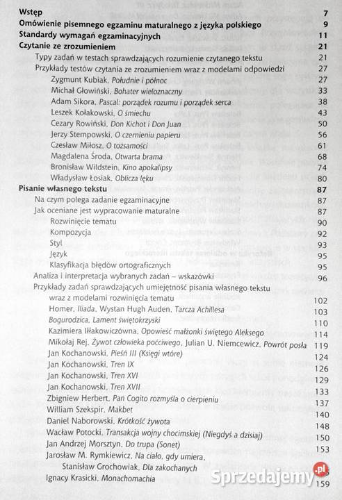Język polski Matura 2007 Cz1 M B Kupisz Chełm
