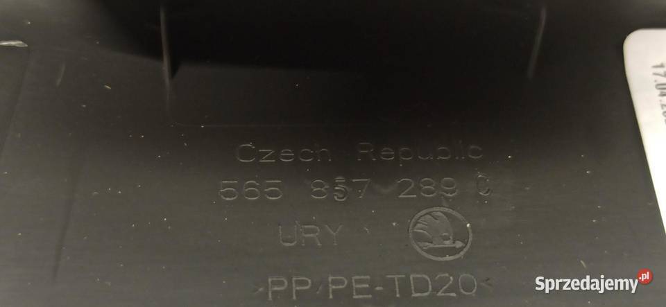 SKODA KAROQ KRATKA NAWIEWU TUNELU 565857289C