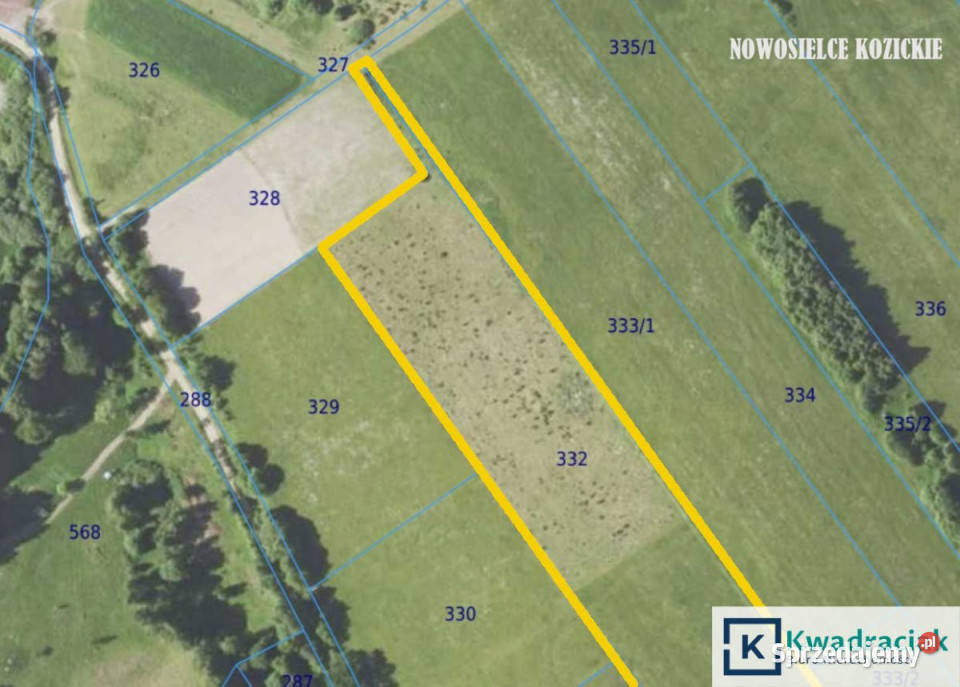 Grunt Nowosielce Kozickie 53765m2 7zł/m2
