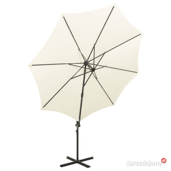 Parasol wiszący z lampkami LED i słupkiem 300 Warszawa