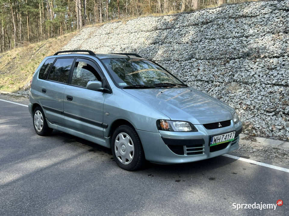 Mitsubishi Space Star 16 BenzynaGaz 2002r W niebieski mazowieckie Warszawa